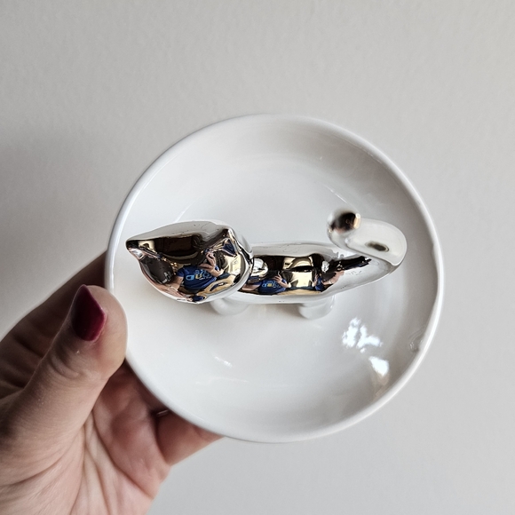 NWT Porcelain Cat Ring Holder - Picture 11 of 14